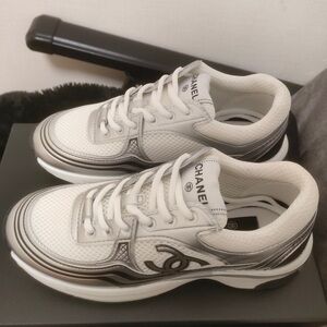CHANEL Women's White Sneakers